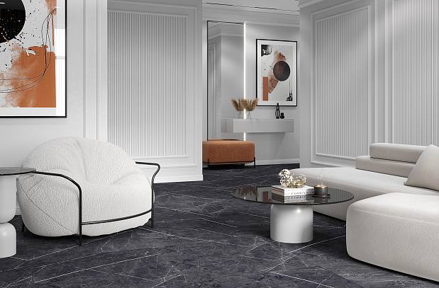Pietra Violet Керамогранит графитовый 80x80 Лаппатированный