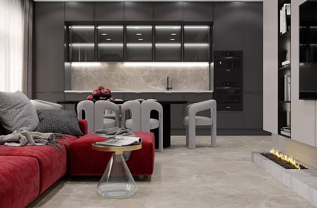 Dacota Grey Керамогранит серый 80x80 Лаппатированный